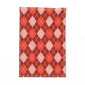 Classic Argyle Plaid in Coral Pinks