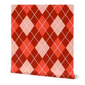 Classic Argyle Plaid in Coral Pinks