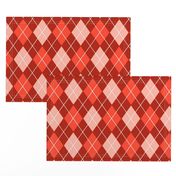 Classic Argyle Plaid in Coral Pinks