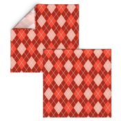 Classic Argyle Plaid in Coral Pinks