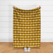 Classic Argyle Plaid in Yellow and Brown