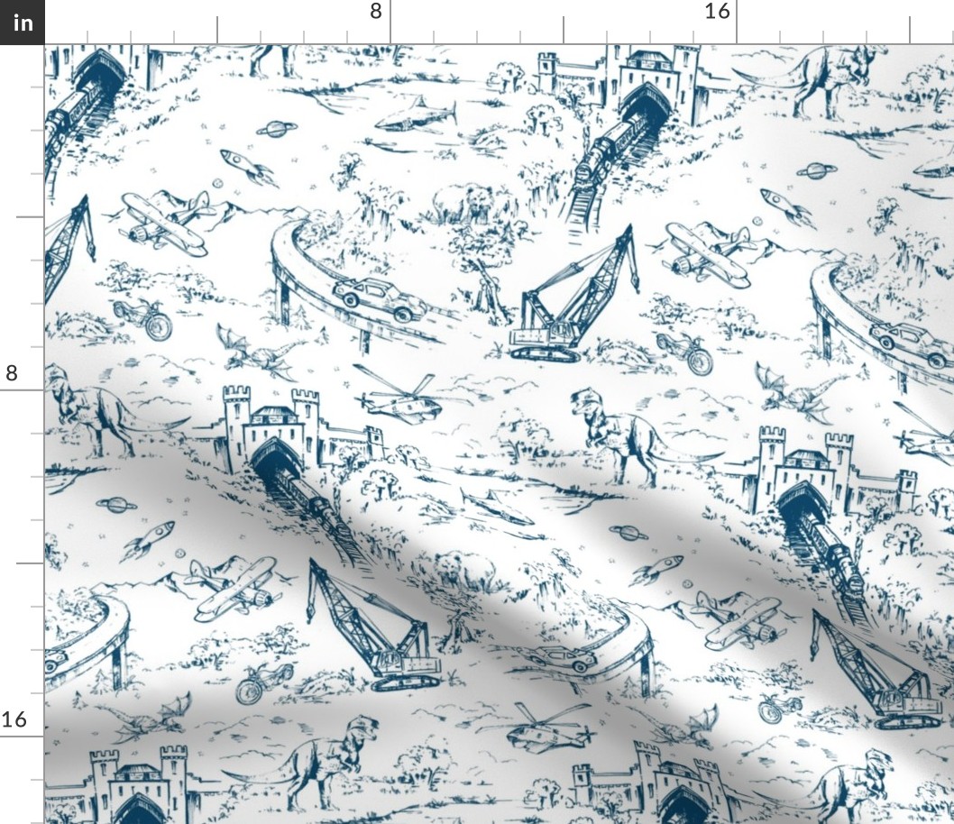 ADVENTURE TOILE_INDIGO_MINI