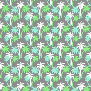 green palms on gray 4x4