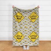 27x36" panel - Little Man - Construction themed - LAD19