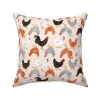 Country Chickens Light Beige
