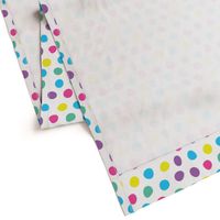 Hand Drawn Polka Dots on White