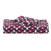 Stormy Seas - floating squares Pink Black