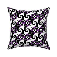 Stormy Seas - floating squares purple black