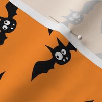 bats - cute halloween - orange - LAD19