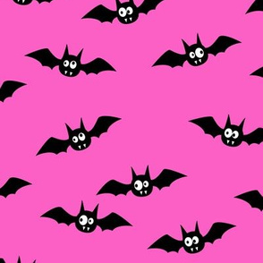 bats - cute halloween - pink - LAD19