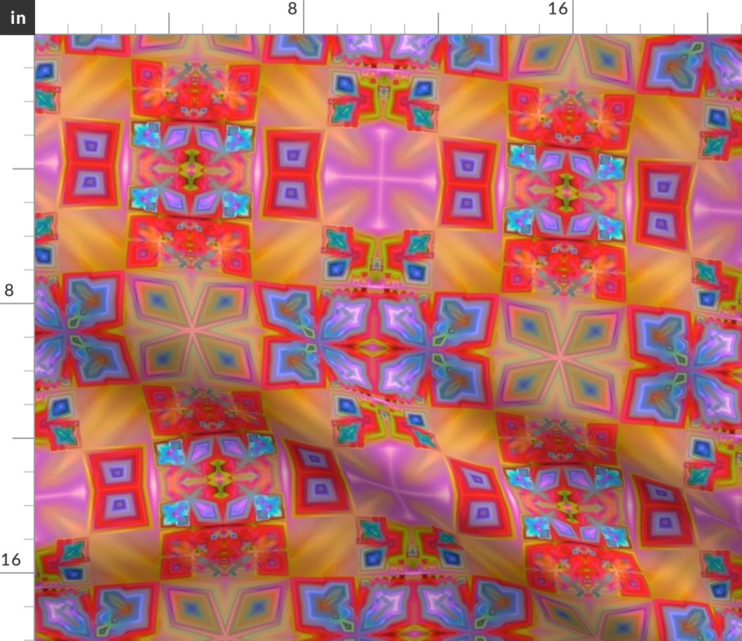 Colorful Fractal Tiles