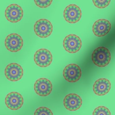 Green Kaleidosope Dots