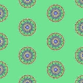 Green Kaleidosope Dots