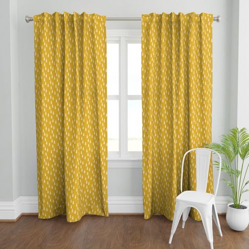 Trees (mustard) Woodland Forest Fabric