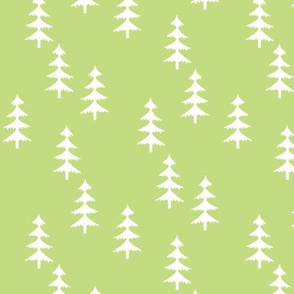 Trees (green) Woodland Forest Fabric
