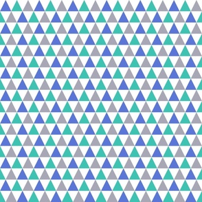 Blue, Green, Gray, Triangles, medium
