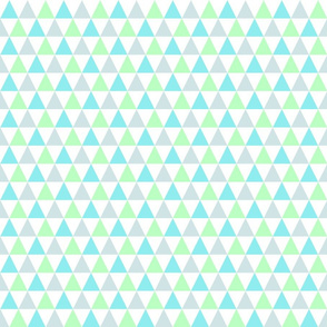 Aqua, Mint, Blue-gray, Triangles, medium