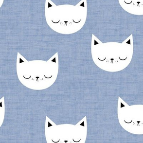 Kitties - Denim Blue