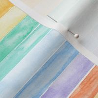 (small scale) watercolor rainbow stripes C19BS