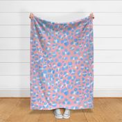 Abstract Sketch Leopard Spots (Blue and Pink)