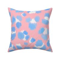 Abstract Sketch Leopard Spots (Blue and Pink)