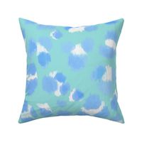 Abstract Sketch Leopard Spots (Blue and Limpet Shell)