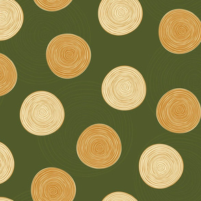 Tree Rings on Green