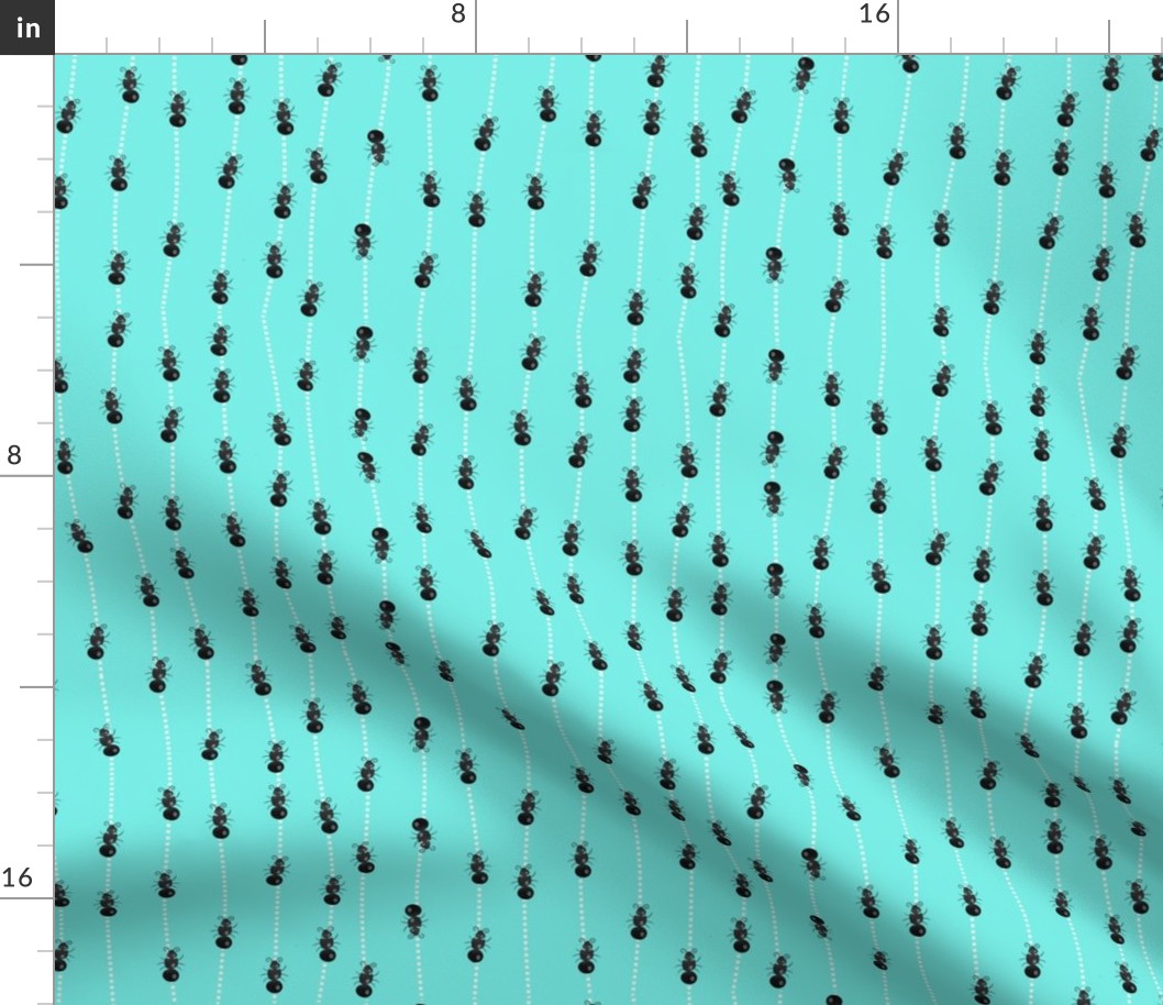 Marching Ants (aqua)