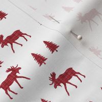 moose trot // red linen // small