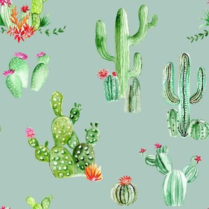 Cactus and Succulents // Opal Green