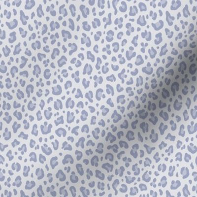 ★ LEOPARD PRINT in LIGHT DENIM BLUE MONOCHROME ★ Tiny Scale / Collection : Leopard spots – Punk Rock Animal Prints