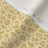 ★ LEOPARD PRINT in LIGHT GOLDEN MUSTARD MONOCHROME ★ Tiny Scale / Collection : Leopard spots – Punk Rock Animal Prints