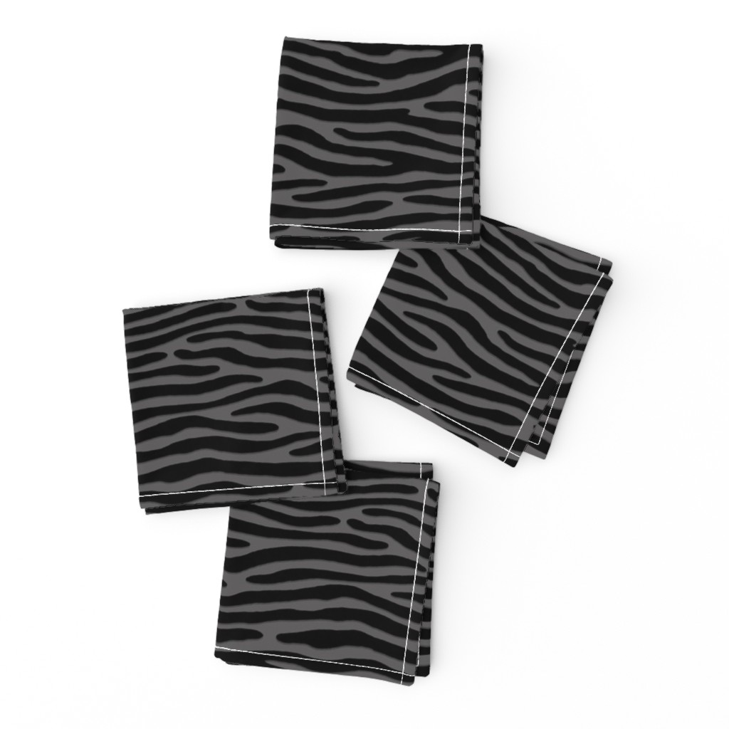 ★ ZEBRA OR TIGER ? ★ Gray – Small Scale- Horizontal / Collection : Wild Stripes – Punk Rock Animal Prints 2