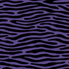 ★ ZEBRA OR TIGER ? ★ Psychobilly Purple – Small Scale- Horizontal / Collection : Wild Stripes – Punk Rock Animal Prints 2