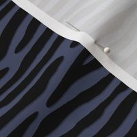 ★ ZEBRA OR TIGER ? ★ Brut Denim Indigo Blue – Small Scale - Horizontal / Collection : Wild Stripes – Punk Rock Animal Prints 2