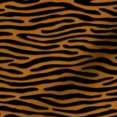 ★ ZEBRA OR TIGER ? ★ Yellow Ochre – Small Scale - Horizontal / Collection : Wild Stripes – Punk Rock Animal Prints 2