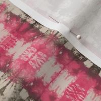 Abstract Pink and Green Shibori