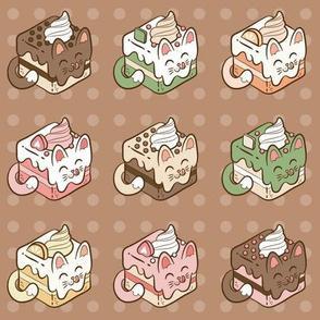 Kitty Cakes in Chocolate