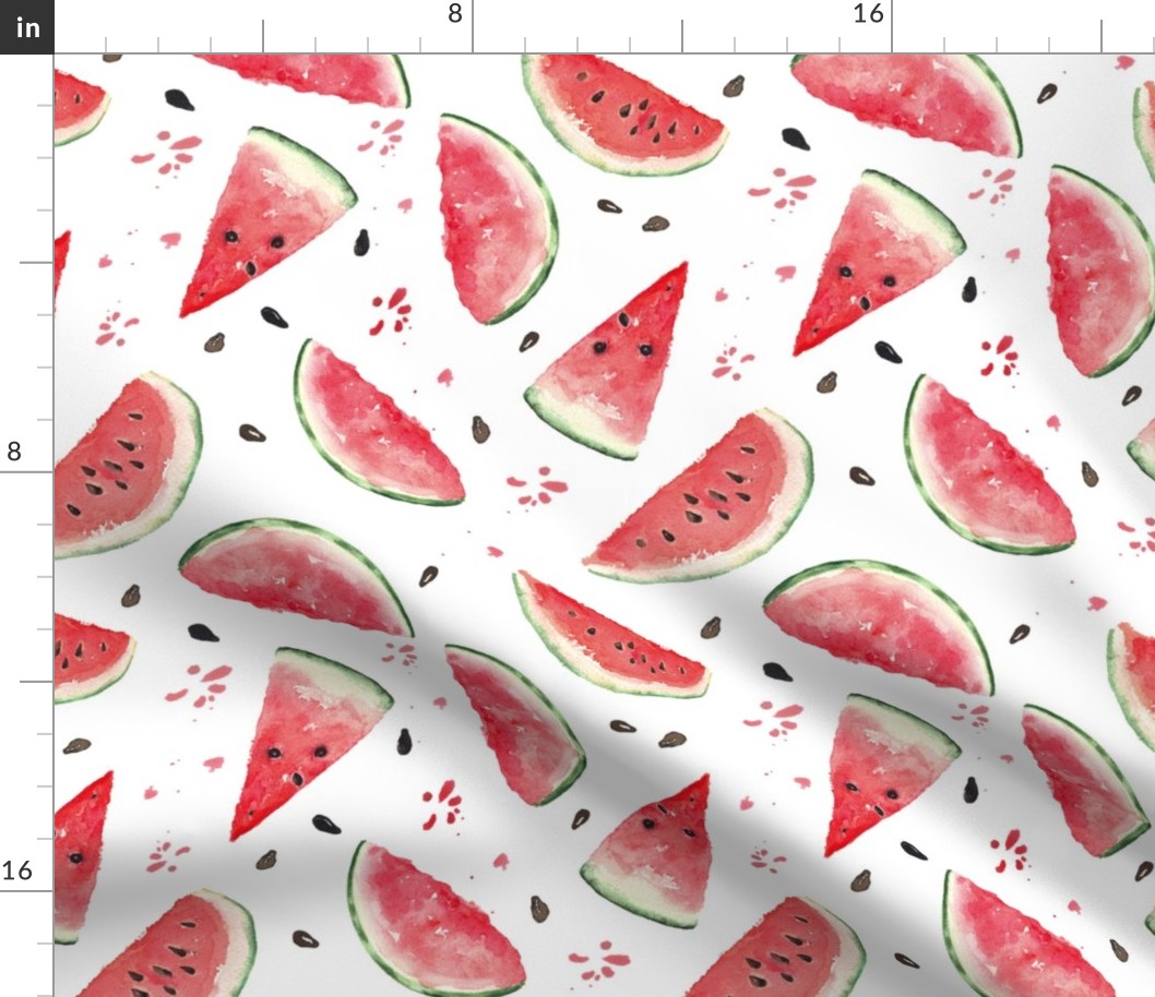 10"  Watermelon fabric, melon fabric, summer fabric 