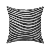 ★ ZEBRA SHIBORI ★ Black and Gray Watercolor - Large Scale / Collection : Wild Stripes – Punk Rock Animal Prints 2