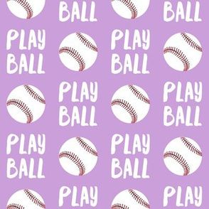 Play ball - baseball - purple - LAD19