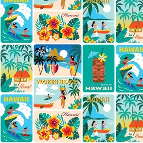 Hawaii Holiday Postcards