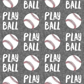 Play ball - baseball - grey - LAD19
