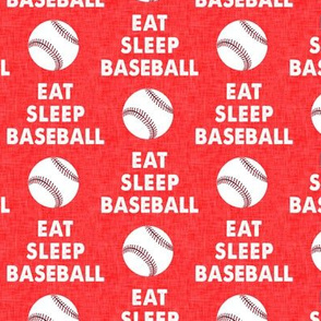 EAT SLEEP BASEBALL - Baseball - sports - red - LAD19