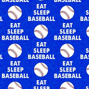EAT SLEEP BASEBALL - Baseball - sports - royal - LAD19