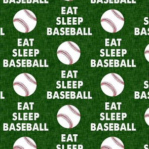 EAT SLEEP BASEBALL - Baseball - sports - green - LAD19