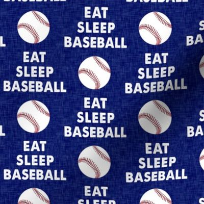 EAT SLEEP BASEBALL - Baseball - sports - blue - LAD19