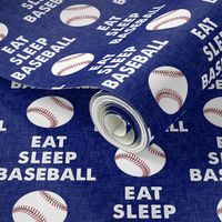 EAT SLEEP BASEBALL - Baseball - sports - blue - LAD19