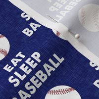 EAT SLEEP BASEBALL - Baseball - sports - blue - LAD19
