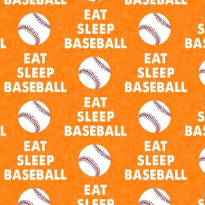 EAT SLEEP BASEBALL - Baseball - sports - orange - LAD19